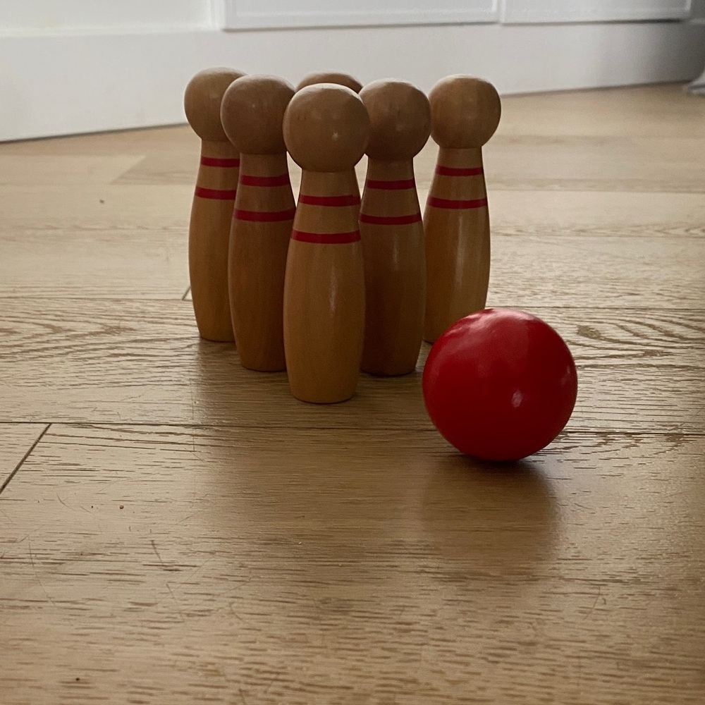 Wooden Bowling Set